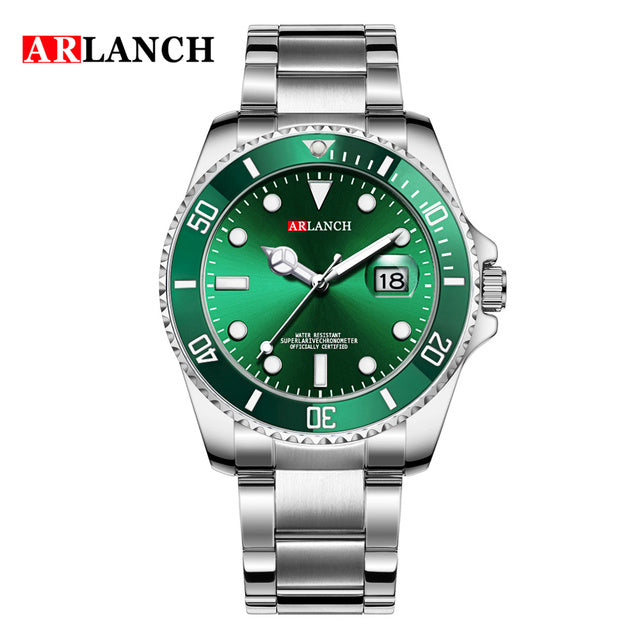 Luxury Mens Watches Stainless Steel Business Waterproof Date Quartz Watch Men Fashion Luminous Sport Clock Relogio Masculino