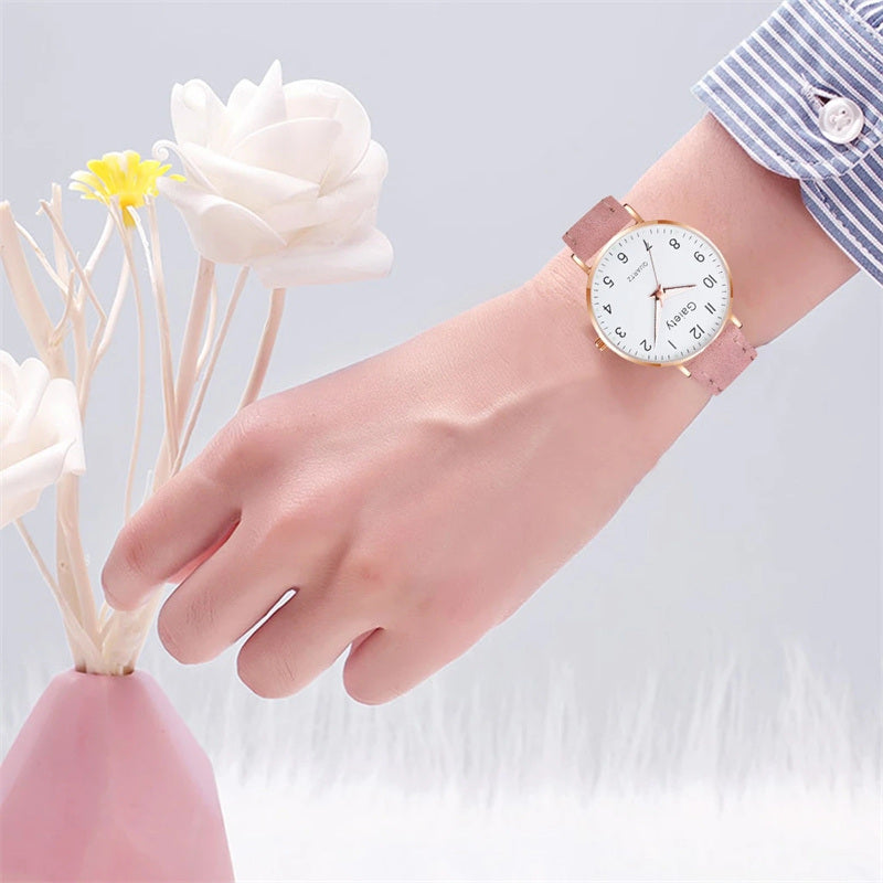 Luxury Women Quartz Watch Bracelet Set Girls Gift Fashion Watch Student Trendy with Bracelet for Womens