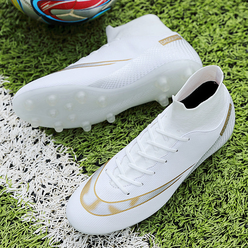 2021New Outdoor Shoes Men Sneakers Soccer Shoes FG/TF Kids Ankle Football Boots Boys Turf Soccer Sport Shoes Large Size 35-47