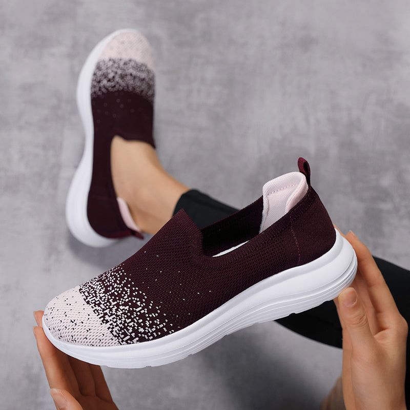 Summer Women Mesh Sneakers Breathable Casual Shoes Women Slip On Loafers Lightweight Womens Flats Vulcanized Shoes Zapatos Mujer