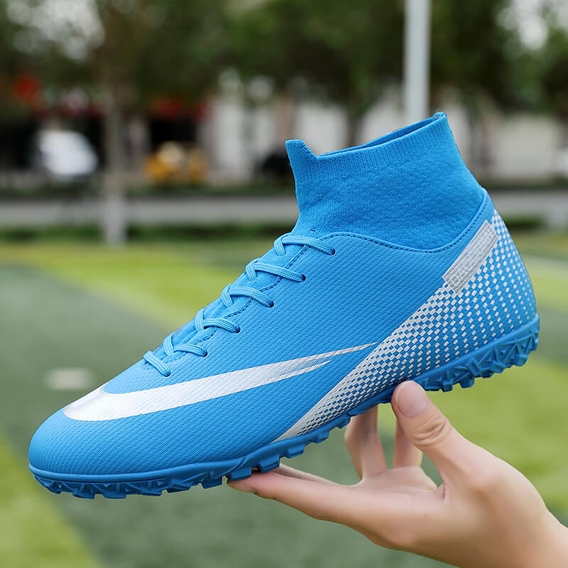 2021New Outdoor Shoes Men Sneakers Soccer Shoes FG/TF Kids Ankle Football Boots Boys Turf Soccer Sport Shoes Large Size 35-47