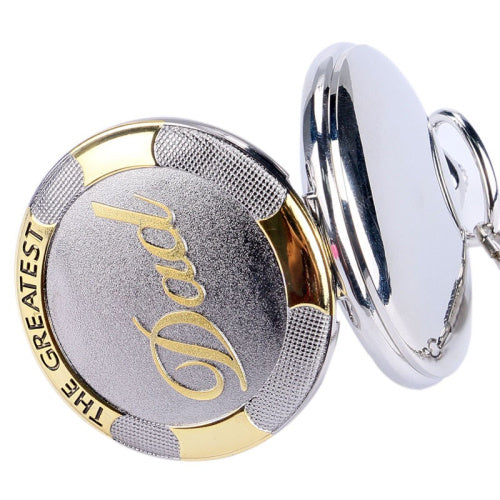 High Quality Mens Bronze Big Size DAD Men Women Pocket Watch With 37CM Chain Gifts Men male new masculino relogio hombre Saati