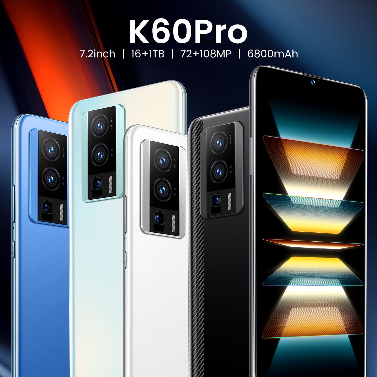 Wholesale Brand New Smart Mobile Phone K60PRO Dual Nano SIM Android Version Ready In Stock