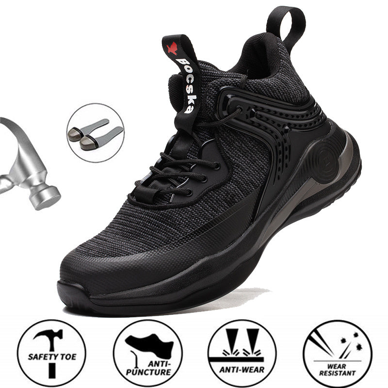 2020 Mens Work Shoes New Indestructible Steel Toe Cap Male Safety Shoes Outdoor Autumn Construction Sneakers for Mens