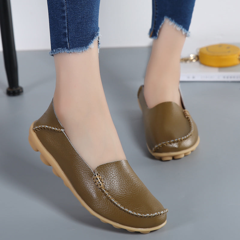 Women Loafers Sheos Ballet Flats Ladies Shoes Genuine Leather Female Spring Moccasins Casual Ballerina Shoes Women Sneakers