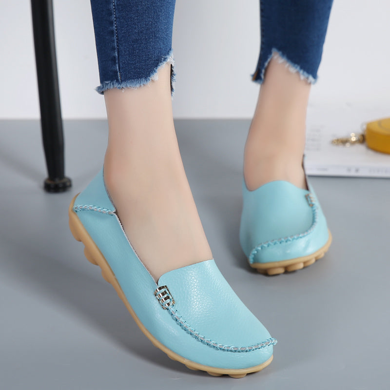 Women Loafers Sheos Ballet Flats Ladies Shoes Genuine Leather Female Spring Moccasins Casual Ballerina Shoes Women Sneakers