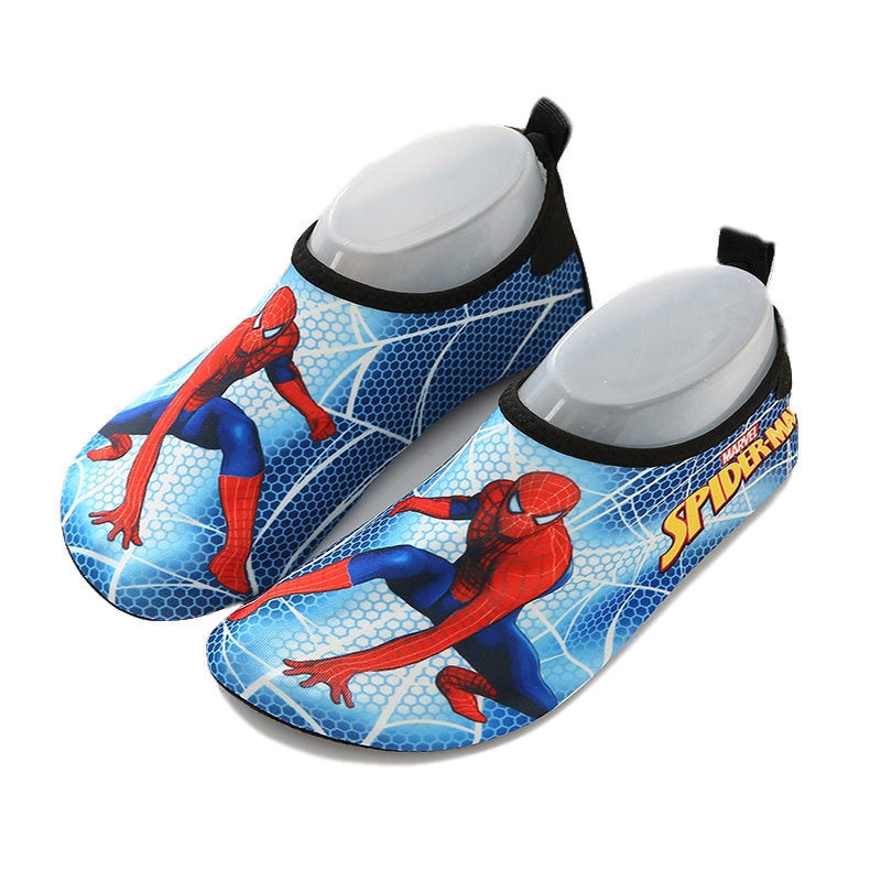 Marvel Spider-Man Boys Floor Socks Girls Frozen Elsa Children Outdoor Water Shoes Kids Diving Wading Shoes Beach Swimming Shoes