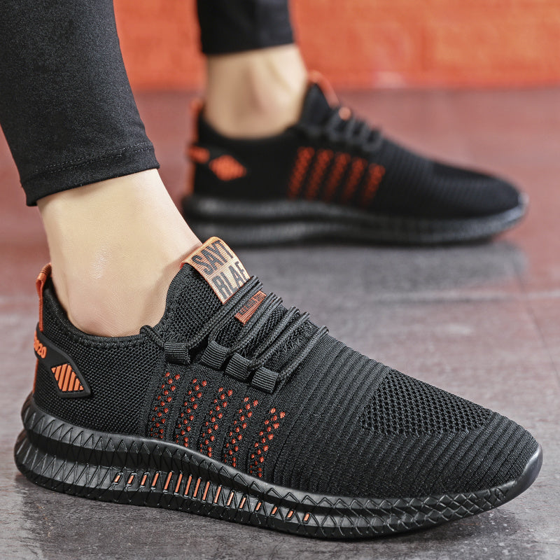 Fashion Sneakers Lightweight Men Casual Shoes Breathable Male Footwear Lace Up Walking Shoe