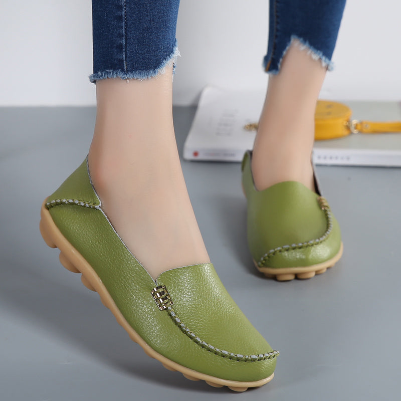 Women Loafers Sheos Ballet Flats Ladies Shoes Genuine Leather Female Spring Moccasins Casual Ballerina Shoes Women Sneakers