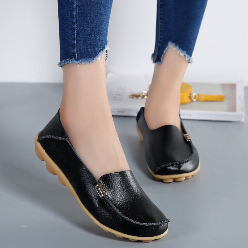 Women Loafers Sheos Ballet Flats Ladies Shoes Genuine Leather Female Spring Moccasins Casual Ballerina Shoes Women Sneakers