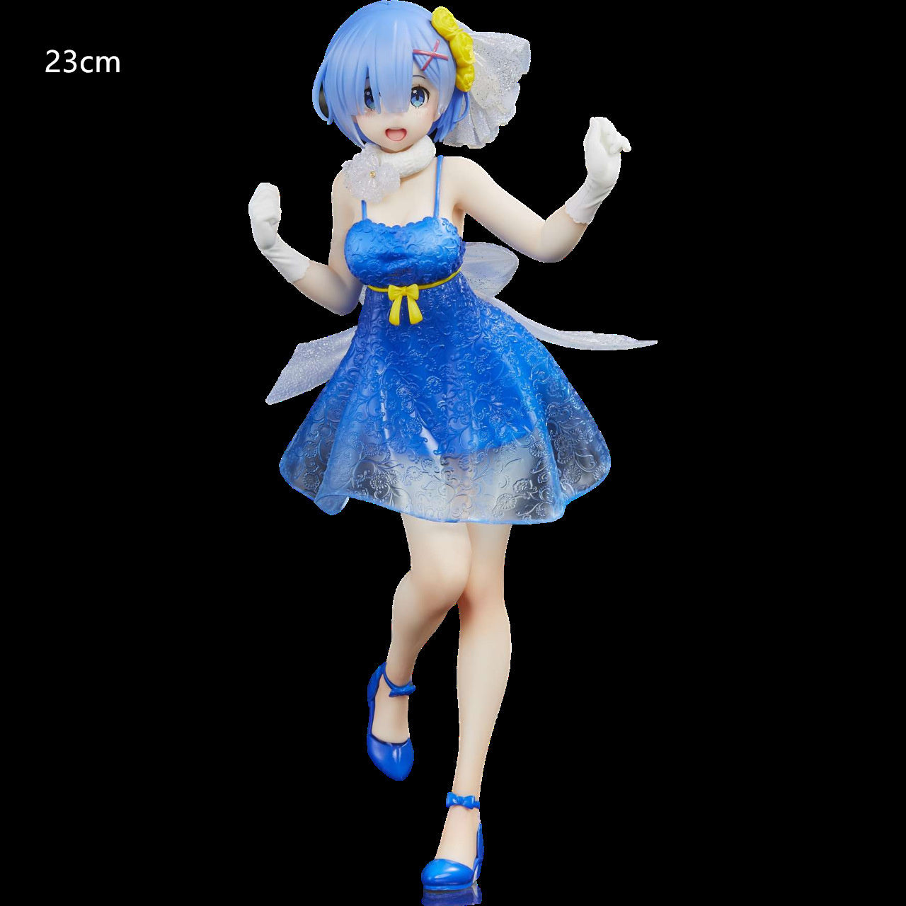 Brand New Anime Rem: A Life In Another World From Scratch Rem Wedding Dress Crystal Girl Doll PVC Movable Doll Collectible Toy