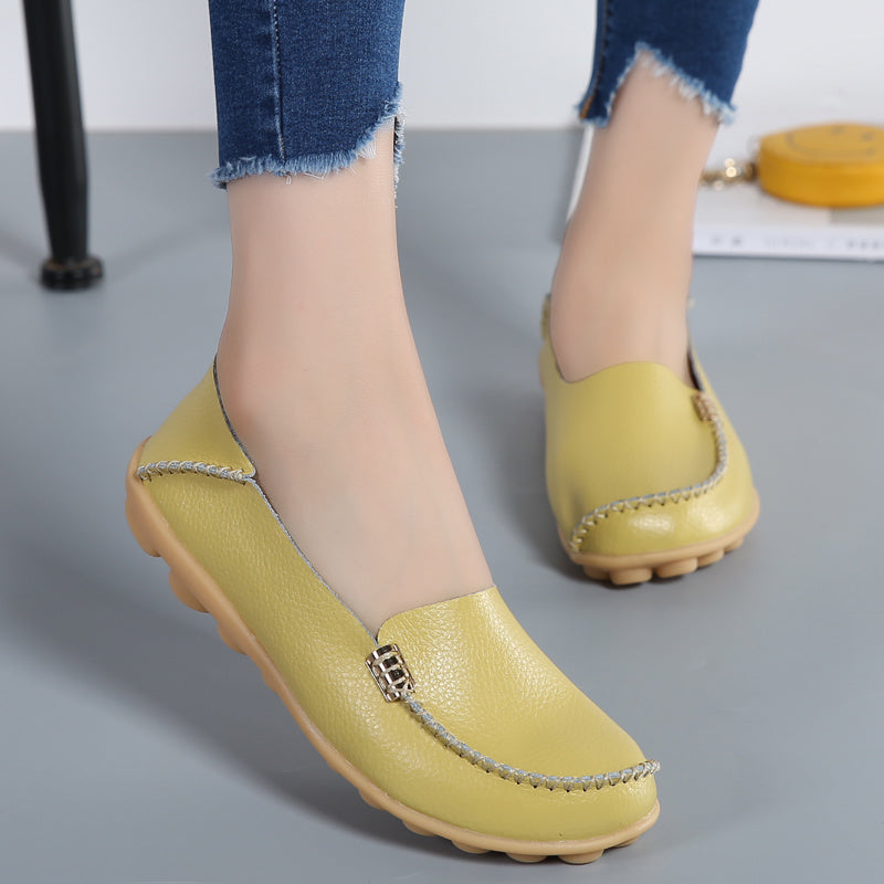 Women Loafers Sheos Ballet Flats Ladies Shoes Genuine Leather Female Spring Moccasins Casual Ballerina Shoes Women Sneakers