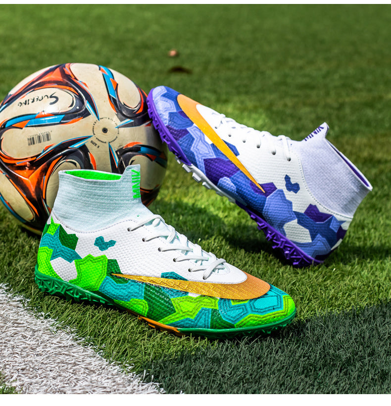 Men Soccer Shoes Kids Football Boots Women Breathable Soccer Cleats Fashionable Beautiful Comfortable Football Shoes