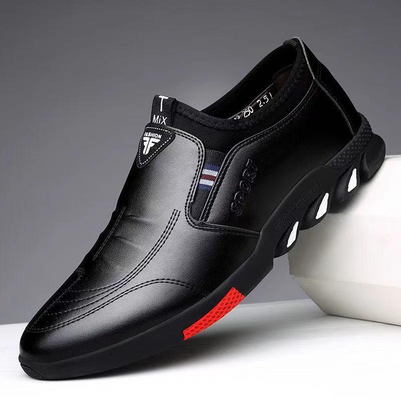 Brand Designer Shoes Mens Loafers Spring Fashion Slip on Leather Shoes Driving Moccasin Men Soft Black Formal Dress Casual Shoes