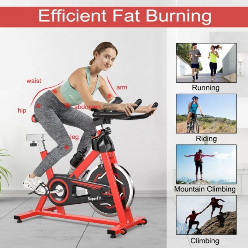 Indoor Gym Home Stationary Belt Driven Exercise Cycling Bike