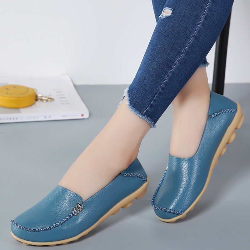 Women Loafers Sheos Ballet Flats Ladies Shoes Genuine Leather Female Spring Moccasins Casual Ballerina Shoes Women Sneakers