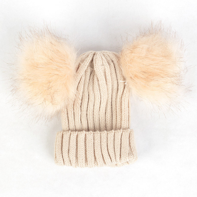 Children Pom Pom Bobble Hat Accessories