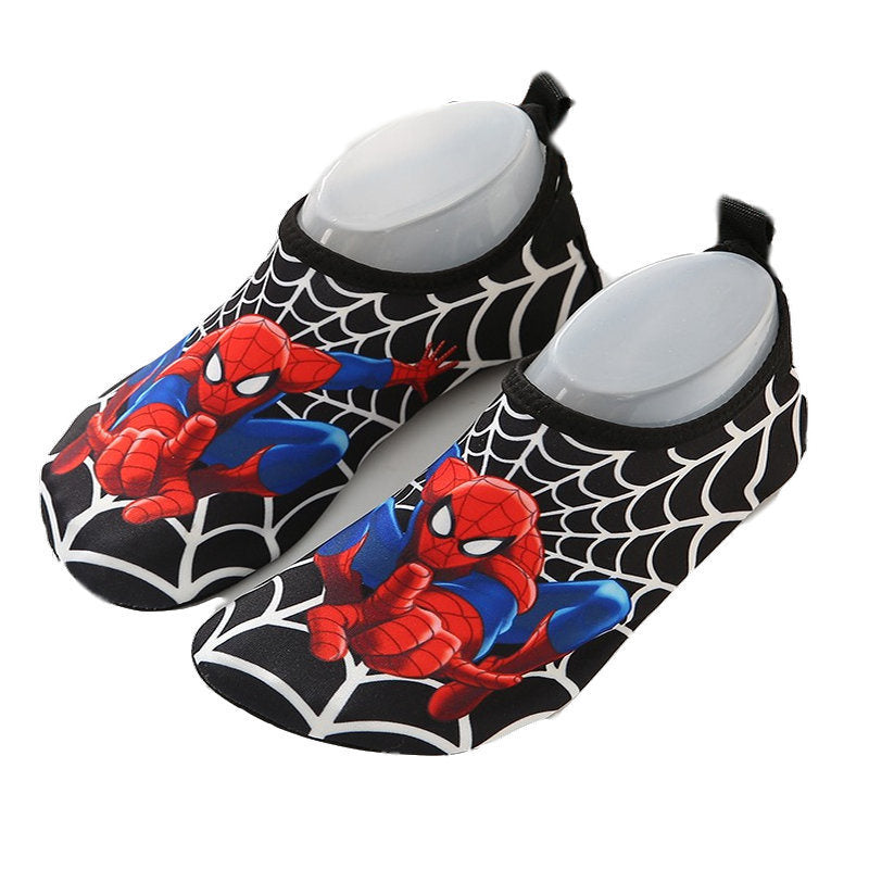 Marvel Spider-Man Boys Floor Socks Girls Frozen Elsa Children Outdoor Water Shoes Kids Diving Wading Shoes Beach Swimming Shoes