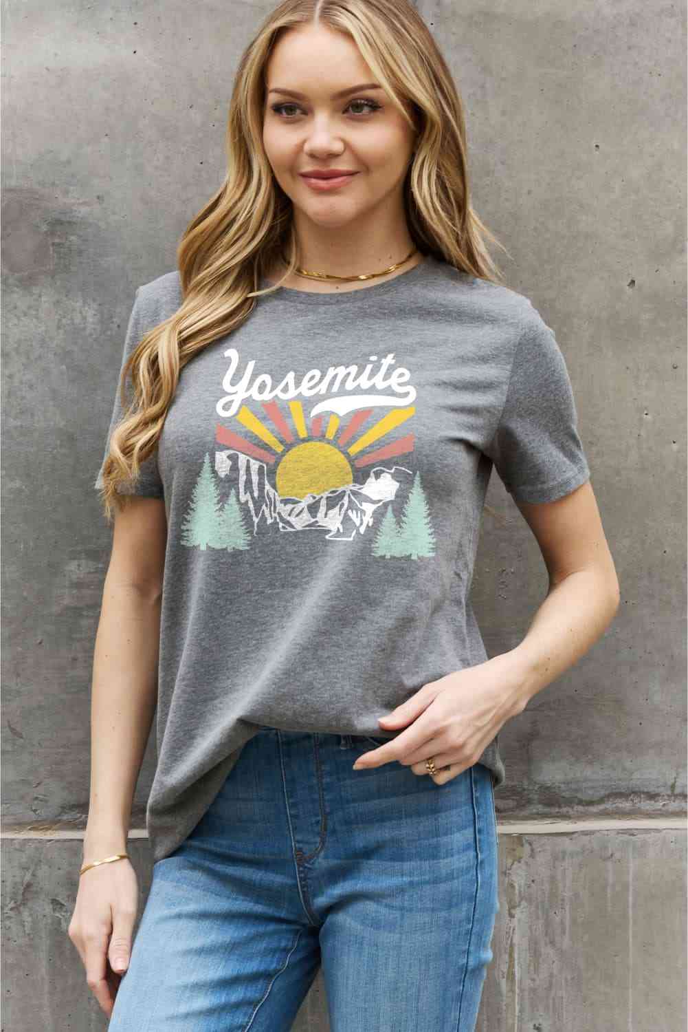 Simply Love Full Size YOSEMITE Graphic Cotton Tee